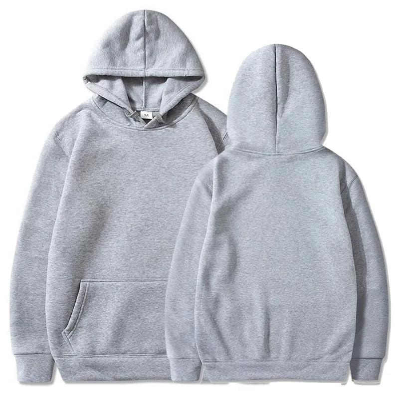 Fashion Casual Fleece Hoodies Men Wholesale Plain White Pullover Hoodie Unisex Cheap Sweatshirt With Hood Polerones Para Hombre