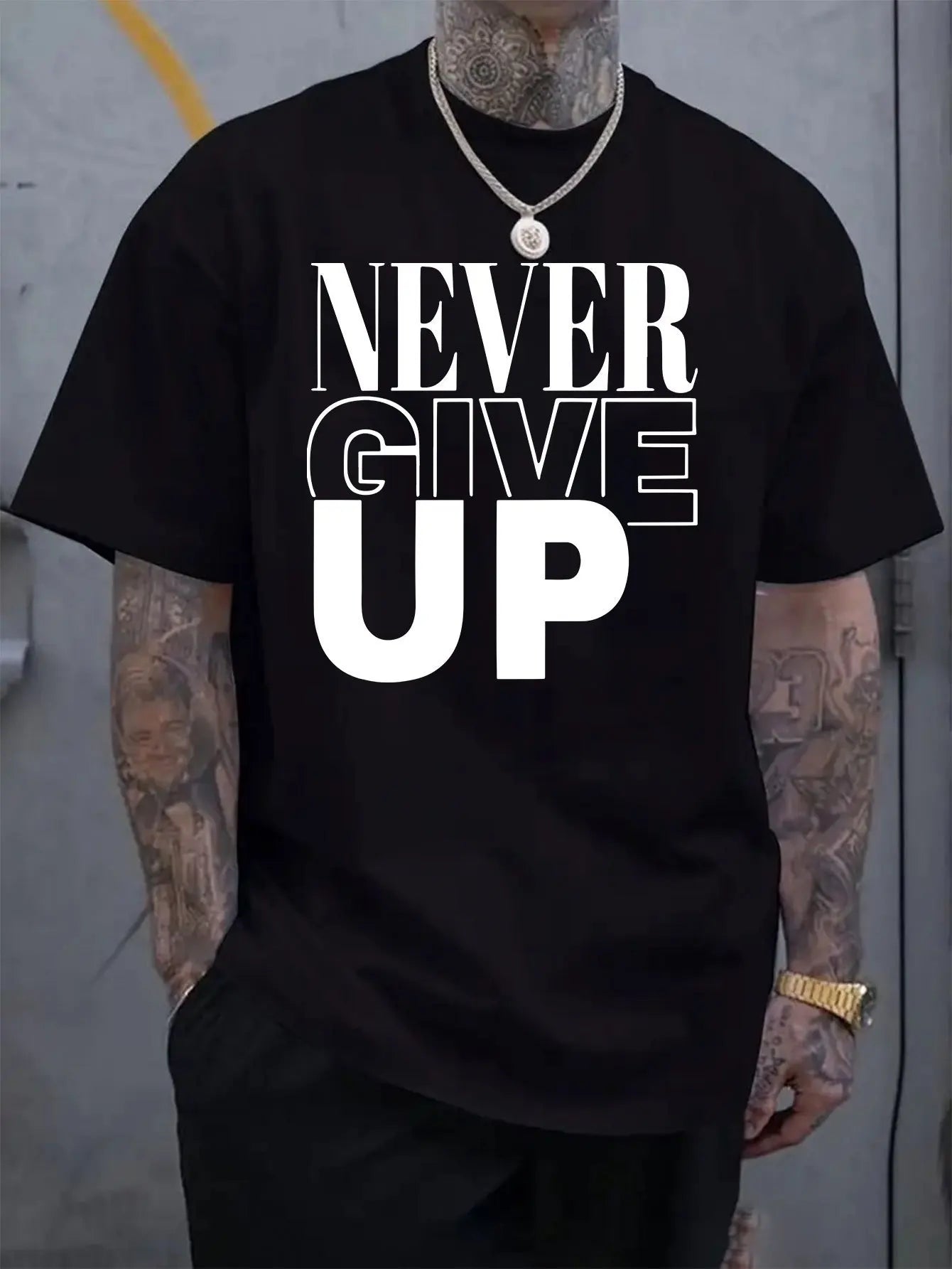 Men's all season soft and breathable round neck, short sleeved T-shirt, casual and fashionable