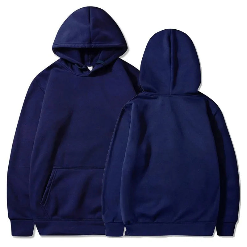 Fashion Casual Fleece Hoodies Men Wholesale Plain White Pullover Hoodie Unisex Cheap Sweatshirt With Hood Polerones Para Hombre